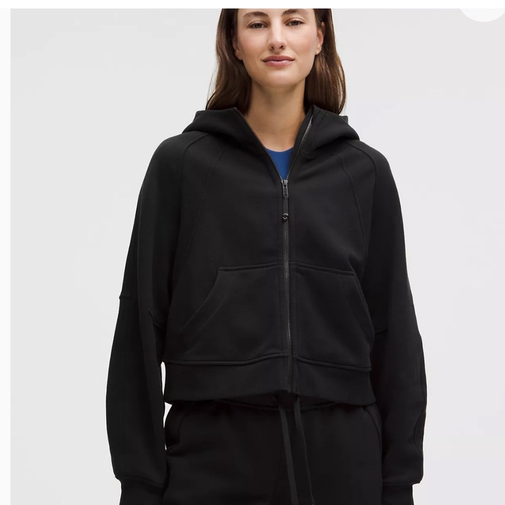 Lululemon Scuba Oversized Full-zip Black Hoodie
